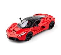 WHYMIRRJ Scale Model 1:24 For Ferrari Laferrari Scale Alloy Car Models Vehicle Model Display Simulation Vehicle Collection Ornaments Pre-Built Vehicles Model(Red)