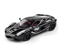 WHYMIRRJ Scale Model 1:24 For Ferrari Laferrari Scale Alloy Car Models Vehicle Model Display Simulation Vehicle Collection Ornaments Pre-Built Vehicles Model(Fxxk black)