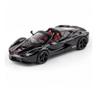 WHYMIRRJ Scale Model 1:24 For Ferrari Laferrari Scale Alloy Car Models Vehicle Model Display Simulation Vehicle Collection Ornaments Pre-Built Vehicles Model(Open black)