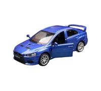WHYMIRRJ Scale Model 1:41 For Mitsubishi Lancer Evolution X 10 Alloy Car Models Scale Model Kits Realistic Vehicle Models Collection Pre-Built Vehicles Model(Blue)