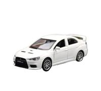 WHYMIRRJ Scale Model 1:41 For Mitsubishi Lancer Evolution X 10 Alloy Car Models Scale Model Kits Realistic Vehicle Models Collection Pre-Built Vehicles Model(White)