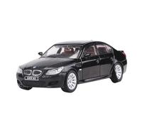 WHYMIRRJ Scale Model 1:64 For BMW M5 E60 Scale Alloy Car Models Miniature Replica Vehicle Model Simulation Decoration Collection Pre-Built Vehicles Model(Black)