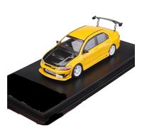 WHYMIRRJ Scale Model 1:64 For Mitsubishi Lancer Evolution EVO Alloy Car Models Simulation Vehicle Model Collection Ornaments Souvenirs Pre-Built Vehicles Model(Yellow)