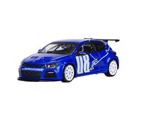 WHYMIRRJ Scale Model 1:64 For VW Scirocco R Alloy Car Models Miniature Replica Vehicle Model Simulation Decoration Collection Pre-Built Vehicles Model(Racing Blue)