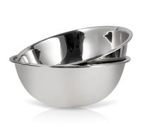 WHYSKO® Large Mixing Bowls, Set of 3 Stainless Steel 20 Quart Bowls for Restaurants, Food Service, Caterers and Home Kitchen Use, Rust Proof Bowls Great for Meal Prep, Baking, Serving, Food Storage