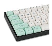WHYSP XDA Profile PBT Keycaps 60 Percent, 137 Keys Custom Gaming Keycaps Dye Sublimation for ANSI US & ISO UK Layouts Cherry Gateron MX Switches Mechanical Keyboard (Mint)