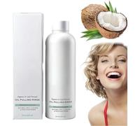 Whyte Oil Pulling - White Oil Pulling Rinse, Mouthwash with Organic Cold-Pressed Coconut, Natural Oral Cleanse & Teeth Whitener, Cleans Deeply Freshens Breath (1)