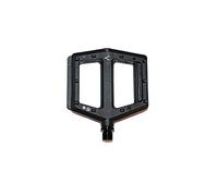 Whyte Sealed Cartridge Nylon Mountain Bike Pedals - Black/MTB Slim Platform Flat Trail Cro-Mo Axle Trail Cycle Enduro Pair Freeride Race Cycling Lightweight Dirt Jump Downhill Ride Accessories