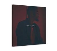 WHYUOH Bryson Tiller Poster Trapsoul Album Cover Poster Canvas Wall Art Home Decor Painting Decorative Posters for Living Room Bedroom 12x12inch(30x30cm) Frame-style