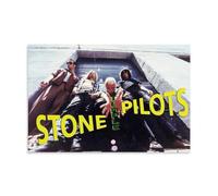 WHYUOH Stone Temple Poster Pilots-Rock Band Vintage Poster Canvas Wall Art Home Decor Painting Decorative Posters for Living Room Bedroom 12x18inch(30x45cm) Unframe-style