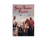 WHYUOH Stone Temple Poster Pilots-Rock Band Vintage Retro Poster Canvas Wall Art Home Decor Painting Decorative Posters for Living Room Bedroom 16x24inch(40x60cm) Unframe-style