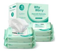 WhyWorry Wet Wipes for Adults, Extra Large 20x30 cm Body Cleaning Wipes for Elderly Care & Incontinence Cleansing, Extra Thick Adult Washcloths Dispo