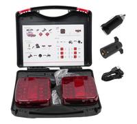 Whyzsjnclg 1 Set Wireless Trailer Lights Magnetic High Bright LED with Transmitter Charging Tool for Trucks Boat RV Vehicle