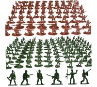 Whyzsjnclg 200Pcs Plastic Army Men 12 Models Mixed for Kids 3 Years Up, Toy Soldiers Imaginative Play Army Men Action Figures
