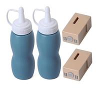 Whyzsjnclg 2Pcs Liquid Refill and 2Pcs Atomizer for Bubble Machine Replacement Portable Bubble Blower Accessories for Party Stage, Smoke Machine