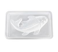 Whyzsjnclg 3D Fish Mould Plastic Carp Shaped Cake Chocolate Candy Fondant Baking Mold Jelly Pudding Mold fish baking mold