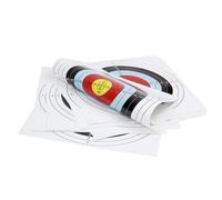 Whyzsjnclg Archery Practice Targets Paper, Archery Target Paper Replaceable Practice Training Full Ring Target 20PCS, Training for Daily Use