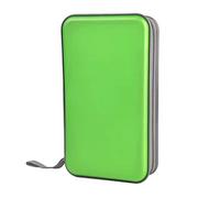 Whyzsjnclg Cd Wallet, CD Holder Case Wallet DVD Binder DVD Organizer Storage Bag Hard Plastic 80 Capacity Portable Green