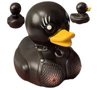 Whyzsjnclg Dancing Duck, Rubber Ducks, 4 x 2 x 3 Unique Black Dancing Duck, Mini Plastic Halloween Ducks, Collectible Baby Bath Toys, Creative for Desk Home Decor, Rubber In Bulk