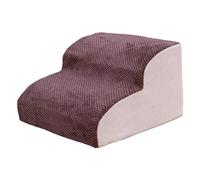 Whyzsjnclg Dog Stairs, Pet Ramp 2 Step 10" Height 34° Cat Stairs for Old Cat Non-slip Sponge Stuffed Dog Ramp for Small-sized Heavy Duty Scratch-Resistant Zippered Washable, For Couch