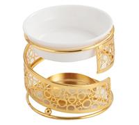 Whyzsjnclg Essential Oil Burner, Oil Burner, Romantic Essential Golden Metal Art Tealight Candle Holder Aroma Diffuser Home Decor for Meditation, Relaxation Calming and Yoga