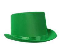 Whyzsjnclg Green Top Hat, St Patricks Day Hats Green Irish Top Hat Leprechaun for St. Patrick Day Fancy Dress, Leprechaun