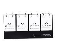 Whyzsjnclg Music Flash Cards Music Theory Rhythm Flash Cards Note Training Card for Beginner Students, Black