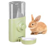 Whyzsjnclg Rabbit Water Bottle 600ml/21oz Hanging Rabbit Water Dispenser Auto Mute Visible No Drip for Chinchilla Guinea Pigs Squirrels Hedgehog for Daily Use
