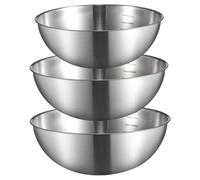 Whyzsjnclg Stainless Steel Bowls, Stainless Steel Mixing Bowls, 3Pcs 700, 1200, 1600 ML Set Salad Serving Bowl for Kitchen Meal Prep, Food Storage Organizers