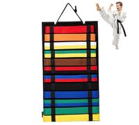 Whyzsjnclg Taekwondo Belt Display, Karate Belt Display Rack, Lightweight & Folded Taekwondo, Dustproof for Martial Arts Lovers