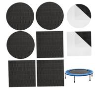 Whyzsjnclg Trampoline Repair Kit, Trampoline Patch Repair Kit, 6PCS/Set Round and Square Patches Self-Adhesive for Repairing Tears or Holes for Outdoor Use