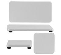 Whyzsjnclg Water Absorbing Stone Tray For Sink, 4Pcs Diatomite Stone Sink Tray 3.2x6.3''＆ 3.2x3.2'' Water Absorbing for Non Slip Soap Holder Diatomite Drying