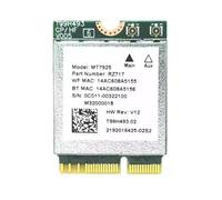 Wi-Fi 7 MT7925 Lan Card Network Card Wifi Adapter 5400Mbps M.2 Key 2.4G 5G Adapter BT5.3 For Win E 10/11 Linux Wifi