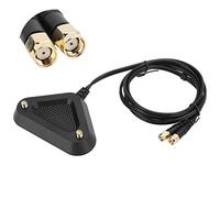 Wi-Fi Antenna Magnetic Stand Base, RP-SMA Female to RP-SMA Female Extension Cable Antenna Mount Magnetic Mount Base(black)