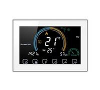 Wi-Fi Smart Gas Boiler Heating Thermostat WIFI Temperature Programma Weekly APP Control Backlight Touch Screen Weather Display(Bianco,BHT8000GC(WITH WIFI))