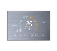 Wi-Fi Smart Gas Boiler Heating Thermostat WIFI Temperature Programma Weekly APP Control Backlight Touch Screen Weather Display(Silver,BHT8000GC(WITH WIFI))