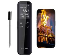 Wi-Fi Wireless Meat Thermometer with Smart Standalone LCD Base, Bluetooth Grill Thermometer, APP Control, IP67 Waterproof
