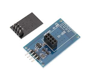 Wi Fi Wireless Module, ESP8266-01 Serial Transceiver Module with Adapter for 5V MCU, AP STA Coexistence Mode Compatible with 5V/3.3V