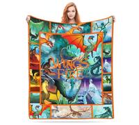 Wi-ngs of Fi-re Throw Blanket Gifts Girls Boys Warm Soft Plush Lightweight Flannel Blanket Winter Bedding Blanket for Kids Women Men