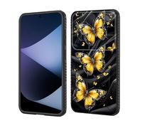 wiaekosef for Galaxy S26 Plus Case Built in Slide Camera Lens Cover,Heavy Duty Shockproof Protection Dual Layer Case for Samsung Galaxy S26 Plus 6.7" 2026,Yellow Butterfly