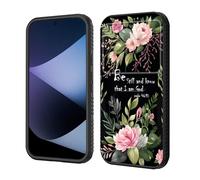 wiaekosef for Pixel 10A Case Built in Slide Camera Lens Cover,Heavy Duty Shockproof Protection Dual Layer Case for Google Pixel 10A 6.3" 2026,Flower Bible Verse Psalm 46:10