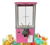 WIANQIAN Bubble Gum Machine, Automatic Gumball Machine Pink-26 * 29 * 53cm