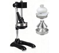 WIANQIAN Fruit Press Citrus Juicer, Manual Citrus Juicer, Hand Orange Lemon Juicer, Ergonomic Handle, No Peeling, No Need To Add Water, For Business, Family Black