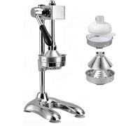 WIANQIAN Fruit Press Citrus Juicer, Manual Citrus Juicer, Hand Orange Lemon Juicer, Ergonomic Handle, No Peeling, No Need To Add Water, For Business, Family Silver