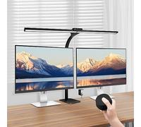 WIAONE LED Desk Lamp, Hand-Sweep Architect Desk Lamps for Home Office, 31.5’’ Office Lighting with Led Display, LED Desk Light for Office with Clamp for Monitor Study Crafting Reading