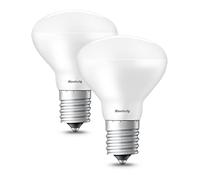 WIAONE Maelsrlg E17 R14 LED Bulb Dimmable 4W(40W Equivalent) Small Light Bulb, E17 Intermediate Base, 300 Lumens, Curio Cabinet Light Bulb, Soft White 2700K, Pack of 2