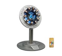 WIAONE Moonacy Arc Reactor Light, Rechargeable Superhero Lamp, Multi-Color Cute Table Decor, Gift for Him, Iron Tony Has A Heart(Touch/Remote).