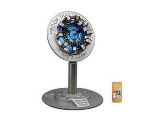 WIAONE Moonacy Arc Reactor Light, Rechargeable Superhero Lamp, Multi-Color Cute Table Decor, Gift for Him, Iron Tony Has A Heart(Touch/Remote).