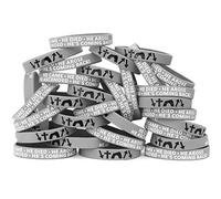 WIAONE SayitBands One Hundred (100) He Came Died Arose Ascended Coming Back Wristband Bracelets