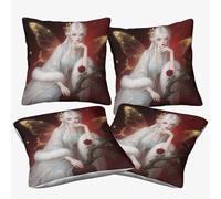 WIASVZMCI Fairy Square Cushion Cases Pillowcases for Home 40x40cm